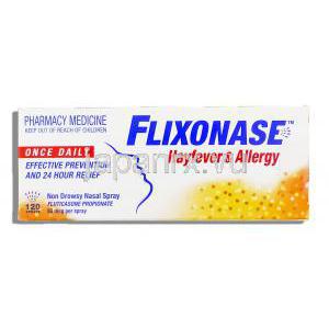 フルナーゼ （眠くならない）Flixonase Non-drowsy, エステル 5mcg 鼻スプレー (GSK)