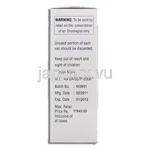 ボルテナット Bortenat, ベルケイド ジェネリック, ボルテゾミブ 3.5mg 注射 (Natco) 箱側面