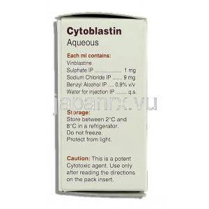 サイトブラスチン Cytoblastin, エクザール ジェネリック, ビンブラスチン 注射 (Cipla) 成分
