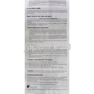セレベント アキュヘイラー Serevent Accuhaler 50mcg 吸入剤 (GSK) 情報シート2