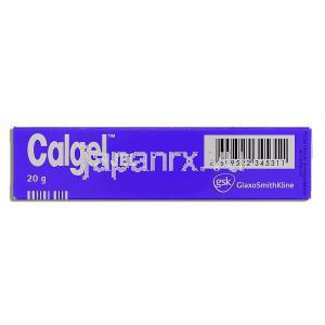 カルジェル Calgel, リドカイン 0.33% x 20gm ジェル (GSK) 箱