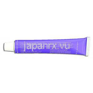 カルジェル Calgel, リドカイン 0.33% x 20gm ジェル (GSK) チューブ裏面