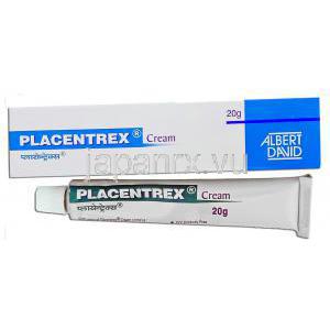 プラセントレックス Placentrax, デオキシリボ核酸 / リボ核酸 / チロジン, 20gm クリーム (Albert David) 箱