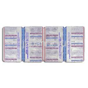 ブルフェン Brufen （モトリン ジェネリック） イブプロフェン 200mg 錠 (アボット社) 包装裏面