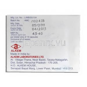 アルモックス Almox, （アモリン ジェネリック） アモキシシリン 250mg カプセル (Alkem) 製造者情報