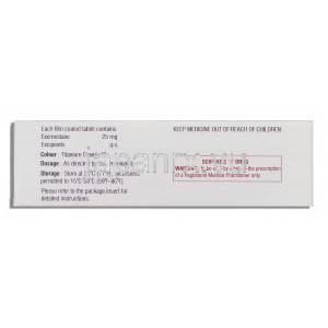 エクセル Xcel, アロマシン ジェネリック,  エキセメスタン 25mg 錠 (Celon) 成分