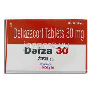 デフザ Defza, カルコート ジェネリック, デフラザコート 30mg 錠 (Wallace) 箱