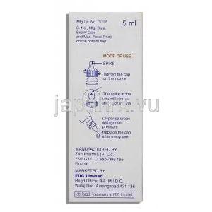 ドロシン Drosyn, フェニレフリン 10% x 5ml 点眼薬 (FDC) 成分