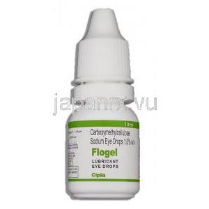 カルボキシメチルセルロースナトリウム, Flogel, 点眼液 (Cipla) ボトル