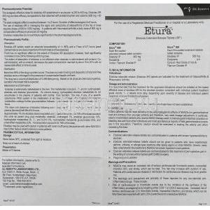 エトドラク （オステラック / ハイペン ジェネリック）,  Etura 500MG 錠 (Dr.Reddy) 情報シート1