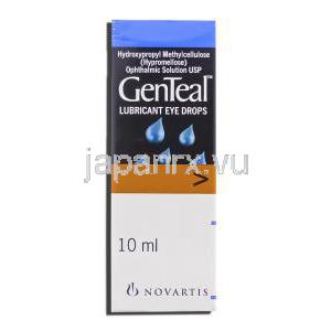 ヒドロキシプロピルメチルセルロース, Genteal. 10ML 点眼薬 (ノバルティス) 箱