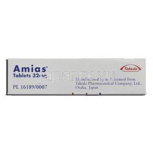 アミアス Amias, カンデサルタンシレキセチル 32mg (Takeda) 製造者情報