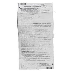 ドクサゾシン Doxazosin, カルデナリンジェネリックド, キサゾシン 4mg 錠 (Medreich) 情報シート1