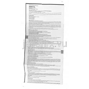 アサコール Asacol, メサラミン 400mg 錠 (Win Medicare) 情報シート1