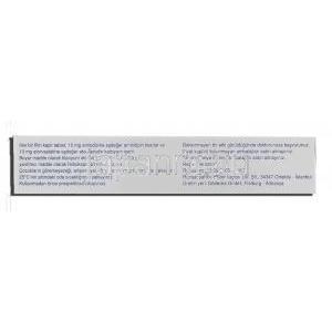 カデュエット Caduet, アムロジピン・アトルバスタチン 10mg/10mg 錠 (Pfizer トルコ) 箱情報