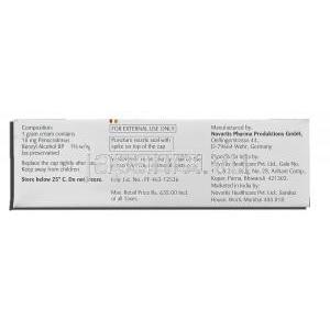 エリデル Elidel, ピメクロリムス クリーム 1% x 30gm (Novartis) 箱情報