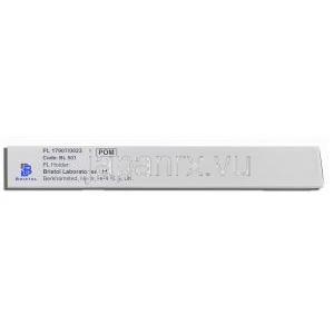 ゼストリル  ジェネリック, リシノプリル Lisinopril  20mg 錠 (Bristol) 製造者情報