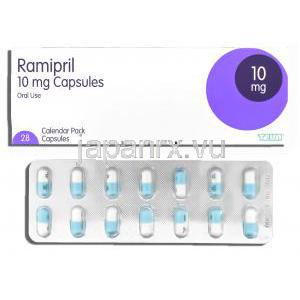 アルテース ジェネリック, ラミプリル 10mg カプセル (Teva) 包装