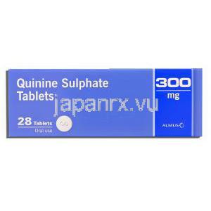 硫酸キニーネ Quinine 300mg 錠 (Almus) 箱