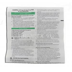 アルテース ジェネリック, ラミプリル 10mg カプセル (Teva) 情報シート1