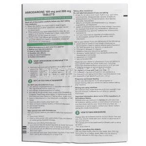 アンカロン ジェネリック, アミオダロン 200mg 錠 (Teva) 情報シート1