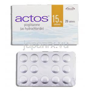 アクトス, ピオグリタゾン 15mg 錠 （タケダ）