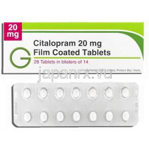 セレクサ ジェネリック, シタロプラム 20mg 錠 (Generics Ltd)