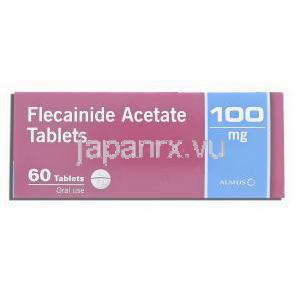 タンボコール ジェネリック, フレカイニド  100mg 錠 (Almus) 箱