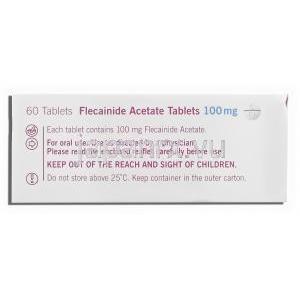 タンボコール ジェネリック, フレカイニド  100mg 錠 (Almus) 成分
