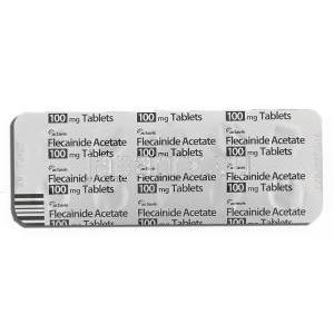 タンボコール ジェネリック, フレカイニド  100mg 錠 (Almus) 包装裏面