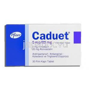 カデュエット Caduet, アムロジピン・アトルバスタチン 5mg/20mg 錠 (Pfizer トルコ)