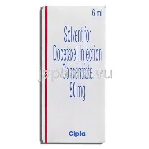 ドセタックス用注射溶液 80mg 注射 (Cipla) 箱