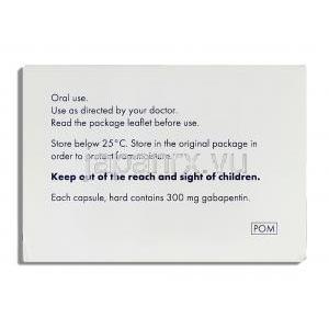 ガバペンチン Gabapentin 300mg カプセル (Sandoz) 使用上注意