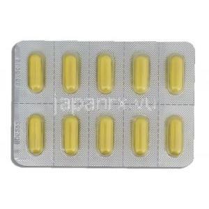 ガバピン Gabapin, ガバペンチン 300mg カプセル (Intas) 包装