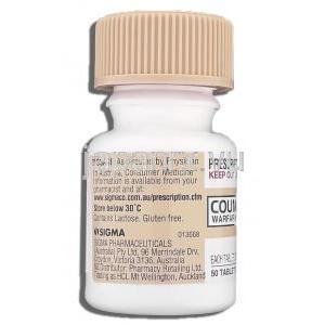 クーマディン Coumadin, ワーファリンジェネリック, ワルファリン 1mg 錠 (Sigma) 製造者情報