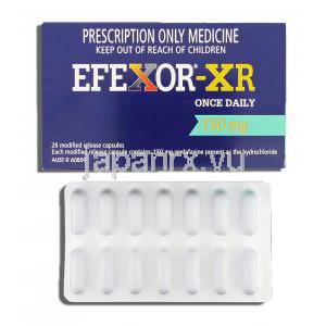 エフェクサー XR　Efexor-XR, ベンラファキシン 150mg カプセル (Wyeth)