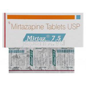 ミルタザピン（リフレックスジェネリック） 7.5 mg （Mirtaz）