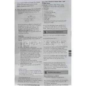 サルブタモール 100mcg 200md 圧縮吸入剤 (Sandoz)  情報シート3
