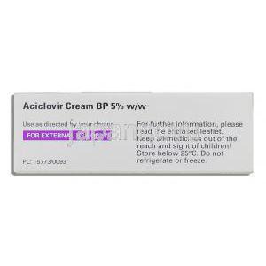 アシクロビル5%  クリーム (Ratiopharma) 使用上注意