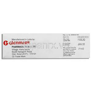 ミグリトール（セイブルジェネリック）, Migar, 25mg 錠 (Glenmark) 製造者情報