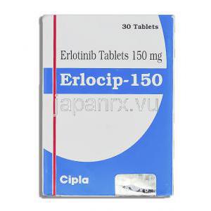 エルロシップ Erlocip , タルセバ ジェネリック,  エルロチニブ  150mg (Cipla) 箱