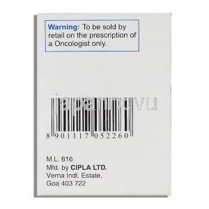 エルロシップ Erlocip , タルセバ ジェネリック,  エルロチニブ  150mg (Cipla) 製造者情報