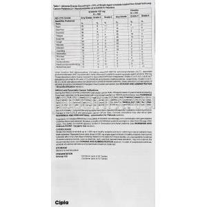 エルロシップ Erlocip , タルセバ ジェネリック,  エルロチニブ  150mg (Cipla) 情報シート4