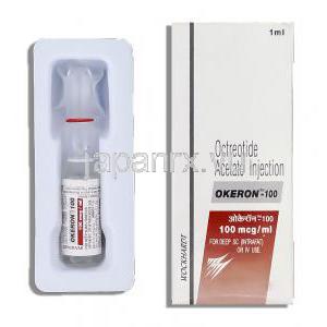 オケロン Okeron, サンドスタチン ジェネリック, オクトレオチド酢酸塩 100mcg 注射 (Wockhardt)