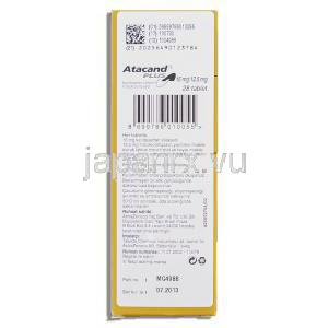 アタカンド プラス Atacand Plus, カンデサルタン・ヒドロクロロチアジド配合 16mg 12.5mg 錠 （アスト