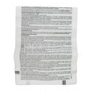 シトクリスチン Cytocristin, オンコビン ジェネリック, ビンクリスチン 1mg/ 1ml 注射 (Cipla) 情報シート2