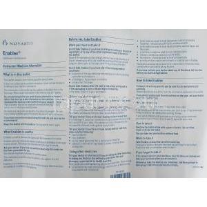 エナブレックス Enablex, ダリフェナシン15mg 錠 （ノバルティス社） 情報シート1