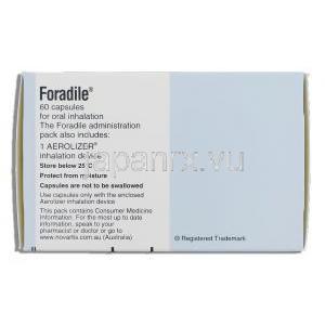 フォラディル Foradile , アトック ジェネリック, フォルモテロール 12mcg 吸入器・吸入カプセル（