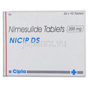 ニシップ DS,  ニメスリド, ニメスリド, 200MG　箱