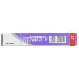 リフレックス ジェネリック, ミルタザピン 30mg （Activas） 成分